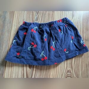 Carters Toddler Baby Girl Cherry Fruit Bloomer Skort Navy Blue Red 24 Months